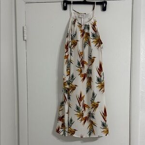 Siren Lily White and Orange Maxi Dress